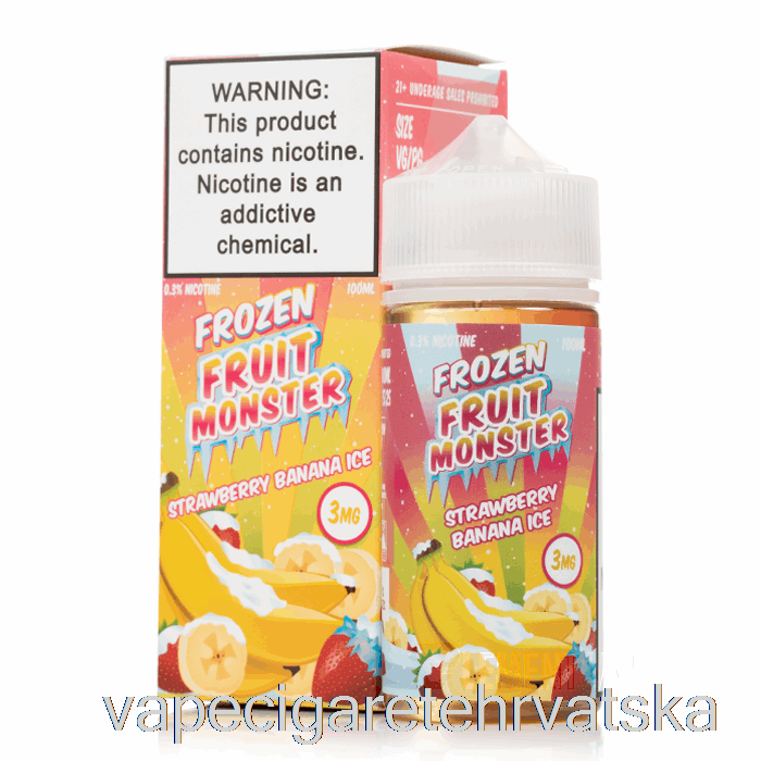 Vape Cigarete Led Jagoda Banana - Smrznuto Voće čudovište - 100ml 0mg